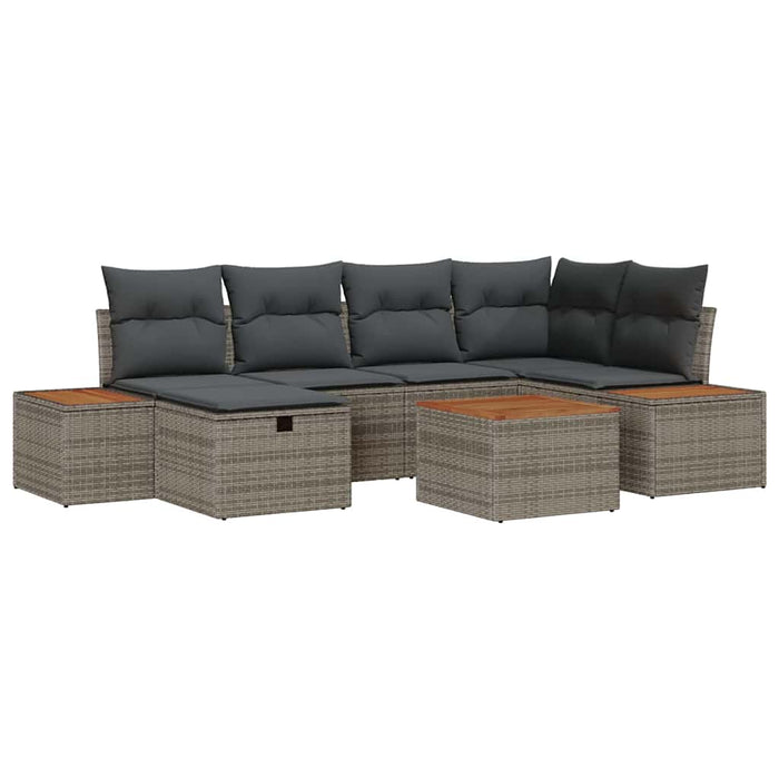 Set de canapele pentru grădină 7 pcs Gri 55 x 62 x 69 cm - WALTI WALTI