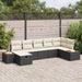 Set de canapele pentru grădină 7 pcs Negru 55 x 62 x 69 cm - WALTI WALTI