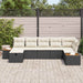 Set de canapele pentru grădină 7 pcs Negru 55 x 62 x 69 cm - WALTI WALTI