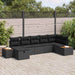 Set de canapele pentru grădină 7 pcs Negru 55 x 62 x 69 cm - WALTI WALTI