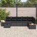 Set de canapele pentru grădină 7 pcs Negru 55 x 62 x 69 cm - WALTI WALTI