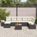 Set de canapele pentru grădină 8 pcs Negru 55 x 62 x 69 cm - WALTI WALTI
