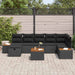 Set de canapele pentru grădină 8 pcs Negru 55 x 62 x 69 cm - WALTI WALTI