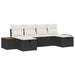 Set de canapele pentru grădină 6 pcs Negru 55 x 62 x 69 cm - WALTI WALTI