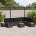 Set de canapele pentru grădină 9 pcs Negru 55 x 62 x 69 cm - WALTI WALTI