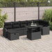Set de canapele pentru grădină cu pernă 8 pcs Negru Rattan poli - WALTI WALTI