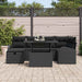 Set de canapele pentru grădină cu pernă 7 pcs Negru Rattan poli - WALTI WALTI
