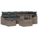Set de canapele pentru grădină 7 pcs Gri poliratan - WALTI WALTI