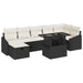 Set de canapele pentru grădină 8 pcs Negru poliratan - WALTI WALTI