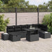 Set de canapele pentru grădină 8 pcs Negru poliratan - WALTI WALTI