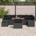 Set de canapele pentru grădină 8 pcs Negru Rattan poli - WALTI WALTI
