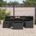 Set de canapele pentru grădină 7 pcs Negru poliratan - WALTI WALTI