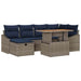 Set de canapele pentru grădină 7 pcs Gri poliratan - WALTI WALTI