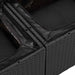 Set de canapele pentru grădină 9 pcs Negru poliratan - WALTI WALTI