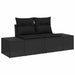 Set de canapele pentru grădină 7 pcs Negru poliratan - WALTI WALTI