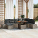 Set de canapele pentru grădină 9 pcs Gri Rattan poli - WALTI WALTI