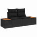 Set de canapele pentru grădină 9 pcs Negru poliratan - WALTI WALTI