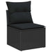 Set de canapele pentru grădină 9 pcs Negru poliratan - WALTI WALTI