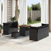 Set de canapele pentru grădină 8 pcs Negru poliratan - WALTI WALTI