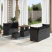 Set de canapele pentru grădină 8 pcs Negru poliratan - WALTI WALTI