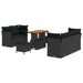 Set de canapele pentru grădină 8 pcs Negru poliratan - WALTI WALTI