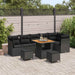 Set de canapele pentru grădină 9 pcs Negru poliratan - WALTI WALTI