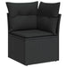 Set de canapele pentru grădină 9 pcs Negru poliratan - WALTI WALTI