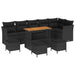 Set de canapele pentru grădină 10 pcs Negru poliratan - WALTI WALTI