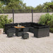 Set de canapele pentru grădină 13 pcs Negru poliratan - WALTI WALTI
