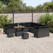 Set de canapele pentru grădină 13 pcs Negru poliratan - WALTI WALTI