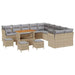 Set de canapele pentru grădină 14 pcs Bej poliratan - WALTI WALTI