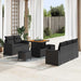 Set de canapele pentru grădină 8 pcs Negru poliratan - WALTI WALTI