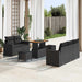 Set de canapele pentru grădină 8 pcs Negru poliratan - WALTI WALTI