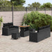 Set de canapele pentru grădină 8 pcs Negru poliratan - WALTI WALTI