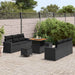 Set de canapele pentru grădină 9 pcs Negru poliratan - WALTI WALTI