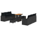 Set de canapele pentru grădină 9 pcs Negru poliratan - WALTI WALTI