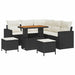 Set de canapele pentru grădină 8 pcs Negru poliratan - WALTI WALTI