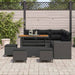 Set de canapele pentru grădină 9 pcs Negru poliratan - WALTI WALTI