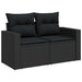 Set de canapele pentru grădină 13 pcs Negru poliratan - WALTI WALTI