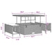Set de canapele pentru grădină 13 pcs Negru poliratan - WALTI WALTI