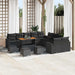 Set de canapele pentru grădină 14 pcs Negru poliratan - WALTI WALTI