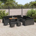 Set de canapele pentru grădină 14 pcs Negru poliratan - WALTI WALTI
