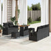 Set de canapele pentru grădină 8 pcs Negru poliratan - WALTI WALTI