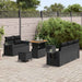 Set de canapele pentru grădină 8 pcs Negru poliratan - WALTI WALTI