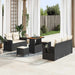 Set de canapele pentru grădină 8 pcs Negru poliratan - WALTI WALTI