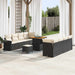 Set de canapele pentru grădină 11 pcs Negru Rattan poli - WALTI WALTI