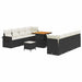 Set de canapele pentru grădină 11 pcs Negru Rattan poli - WALTI WALTI