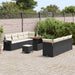 Set de canapele pentru grădină 11 pcs Negru Rattan poli - WALTI WALTI