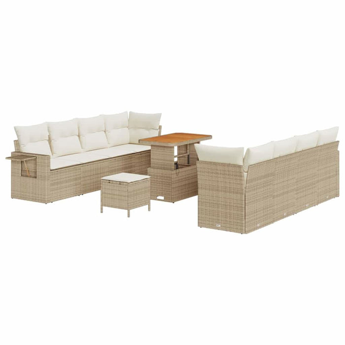 Set de canapele pentru grădină 11 pcs Bej Rattan poli - WALTI WALTI