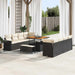 Set de canapele pentru grădină 11 pcs Negru Rattan poli - WALTI WALTI